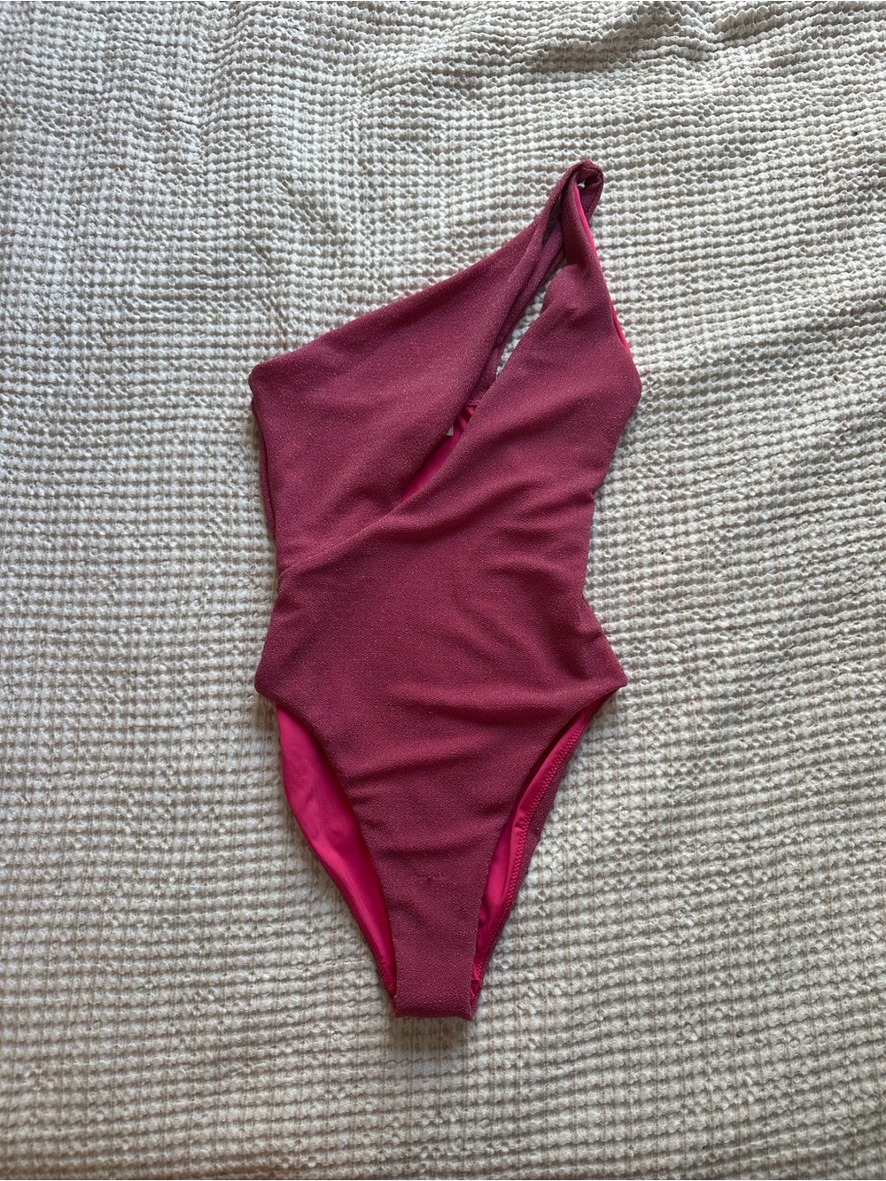 Ramy Brook Knit Cece One-Shoulder One-piece Swimsuit